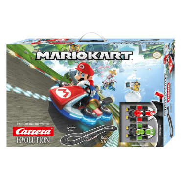 AUTORAMA CARRERA EVOLUTION PISTA ELÉTRICA MARIO KART COM 5,9 METROS 2 CARROS 1/32 20025243 CAR20025243